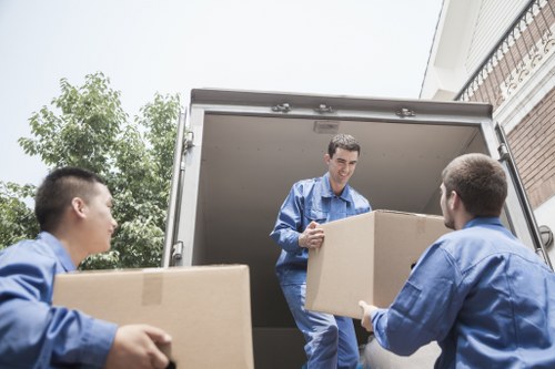 Man with van assisting with packing in Ealing