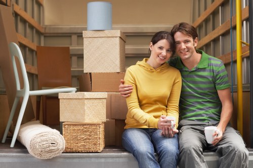 Modern removal truck fleet in Ealing