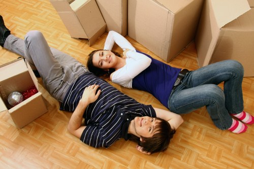 Customers accessing their storage units at Ealing Storage